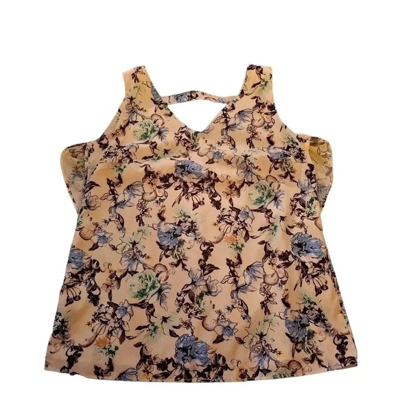 White House Black Market Tank/Blouse - Womens‎ - Size XXS - Floral - Picture 1 of 3
